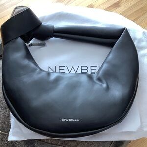 NEWBELLA Black Crescent Crossbody Bag for Women